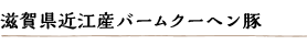 滋賀県近江産バームクーヘン豚
