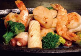 海鮮オリーブ焼き