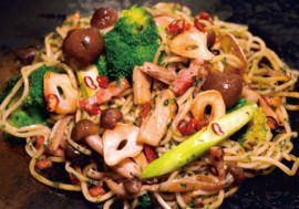 具だくさんペペロンチーニョ